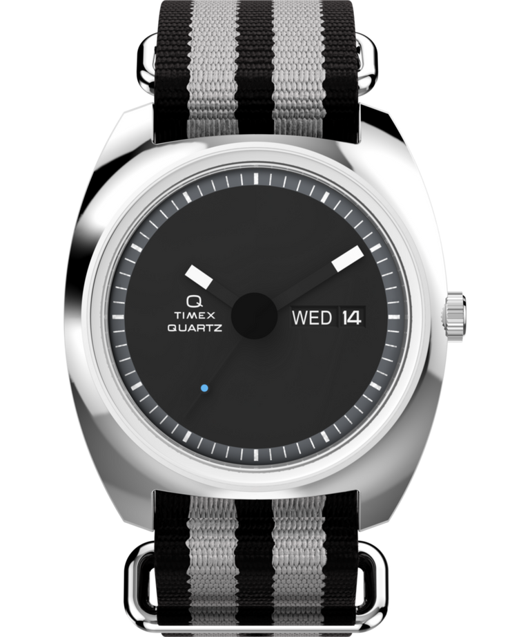 Q Timex® 1975 Enigma 37mm Fabric Strap Watch - TW2Y34600 | Timex US Q Timex® 1975 Enigma 37mm Fabric Strap Watch - TW2Y34600 | Timex US
