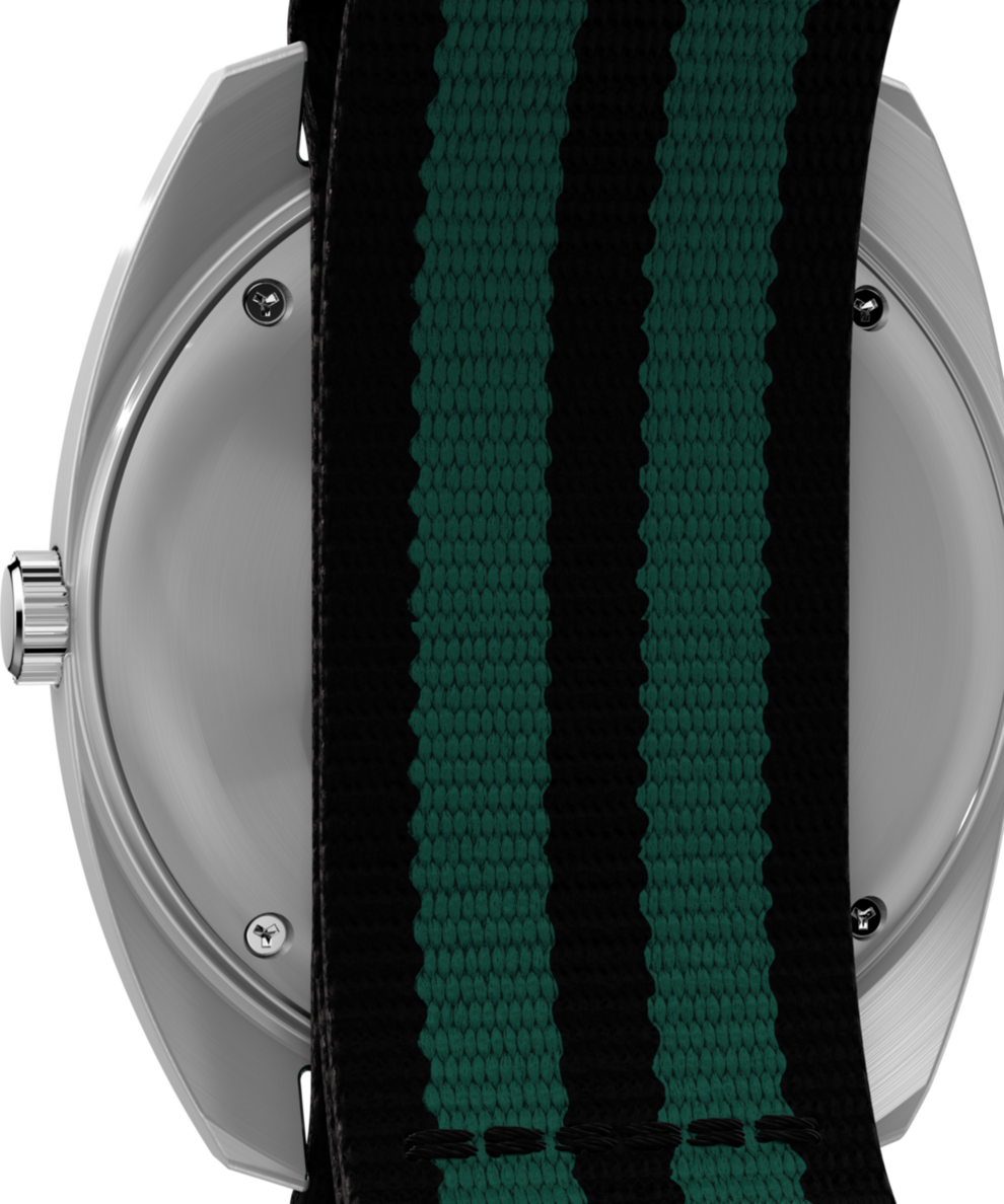 TW2Y34700 Q Timex® 1975 Enigma 37mm Fabric Strap Watch Caseback Image