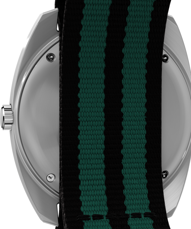 TW2Y34700 Q Timex® 1975 Enigma 37mm Fabric Strap Watch Caseback Image
