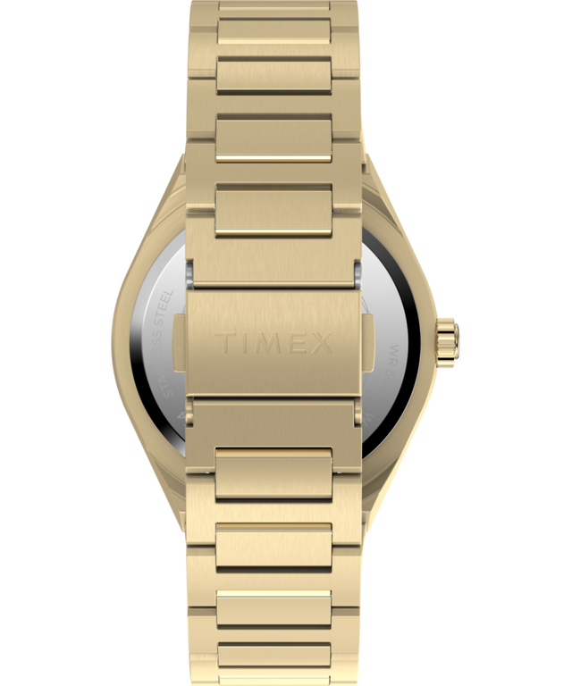 TW2Y35100 Q Timex® Continental Day and Date 39mm Stainless Steel Bracelet Watch Strap Image