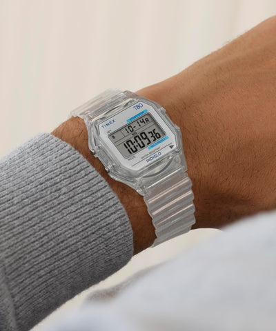 TW2Y36400 Timex T80 34mm Resin Watch Strap Primary Wrist Image