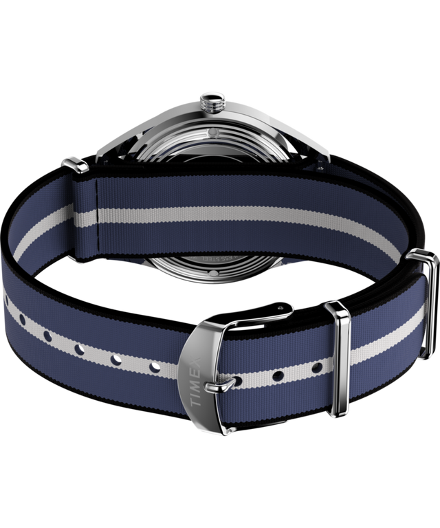 TW2Y37400 Marlin® Jet Quartz 38mm Fabric Strap Watch Caseback with Attachment Image