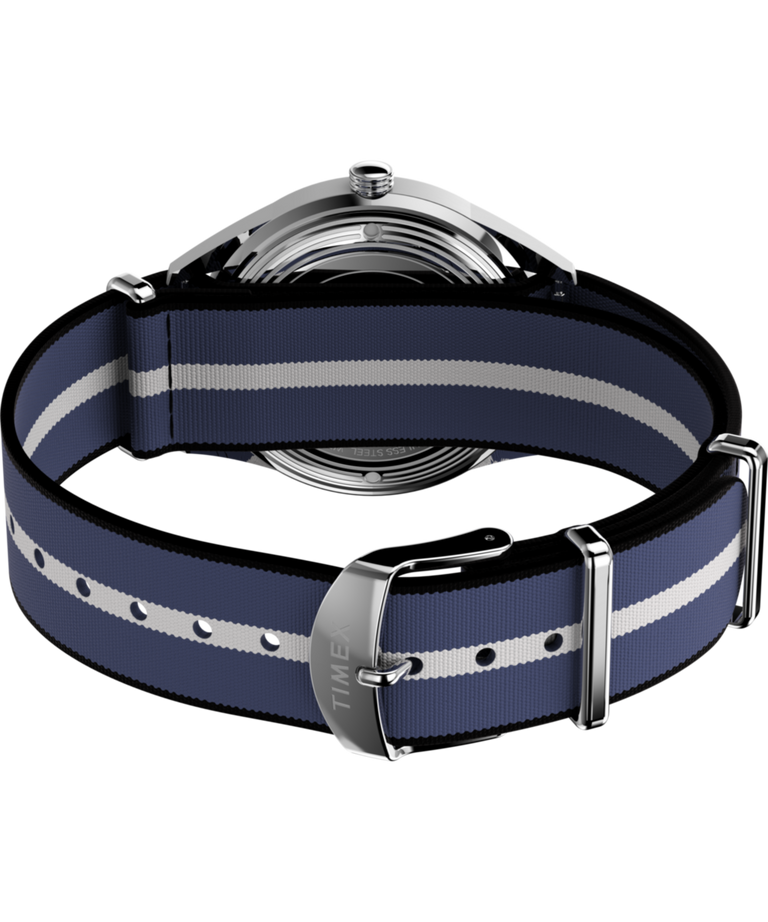 TW2Y37400 Marlin® Jet Quartz 38mm Fabric Strap Watch Caseback with Attachment Image