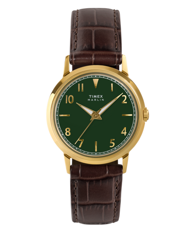 TW2Y37800 Marlin® Quartz 34mm Leather Strap Watch Primary Image