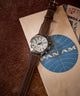TW2Y38700 Timex x Pan Am® Waterbury Ace Chronograph 41mm Leather Strap Watch Collab Additional Image