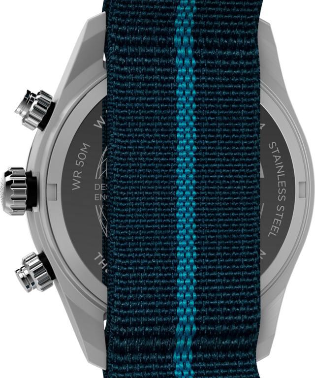 TW2Y39000 Waterbury Heritage Chronograph 39mm Fabric Strap Watch Caseback Image