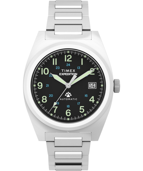 miya② Expedition® Capstone Automatic 39mm Stainless Steel Bracelet Watch