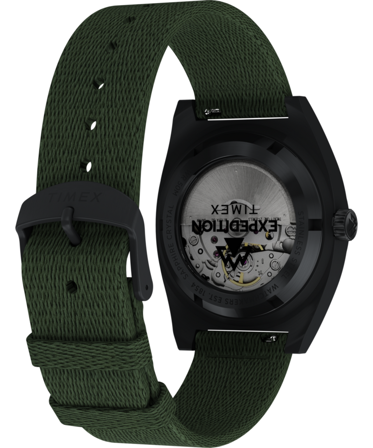 TW2Y39800 Expedition® Capstone Automatic 39mm Eco-Conscious Fabric Strap Watch Caseback with Attachment Image