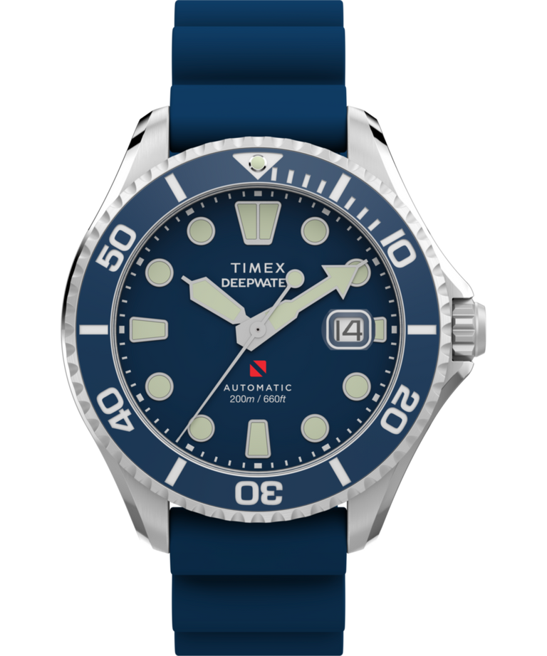 Imagen principal del reloj con correa de caucho HNBR Deepwater Meridian 200 Automatic de 44 mm TW2Y39900