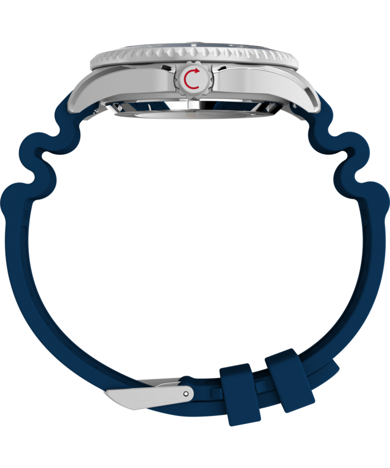 Imagen de perfil del reloj con correa de caucho HNBR Deepwater Meridian 200 Automatic de 44 mm TW2Y39900
