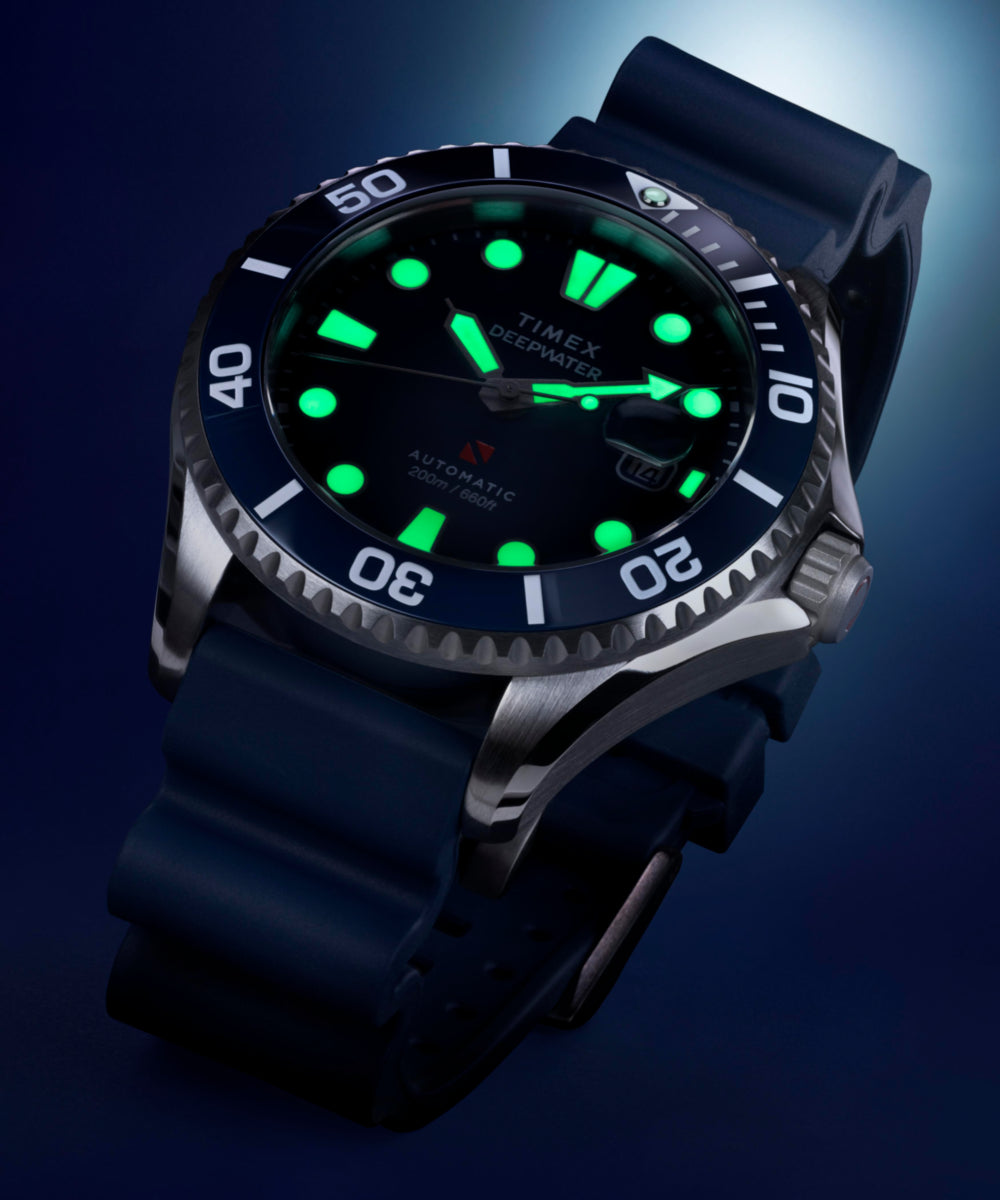 Deepwater Meridian 200 Automatic 44mm HNBR Rubber Strap Watch
