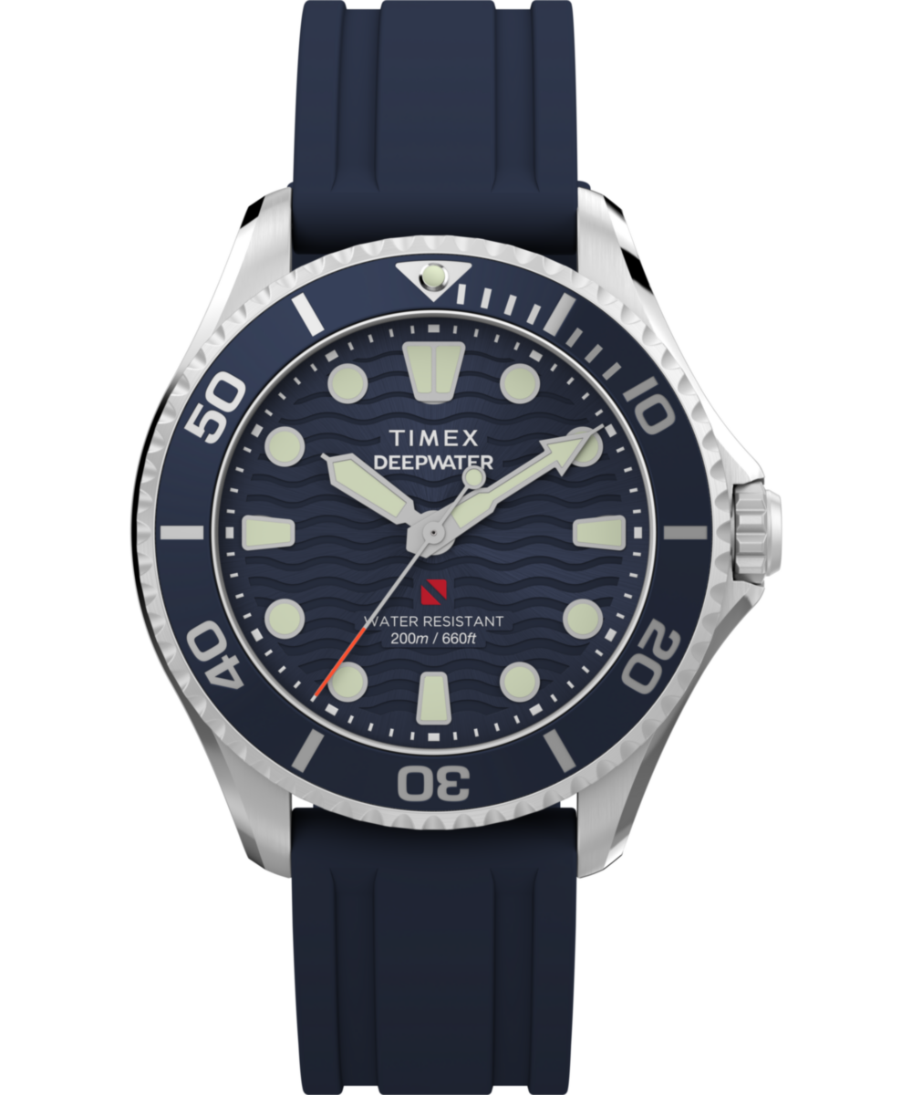 Timex Deepwater Meridian 200 38mm HNBR Rubber Strap Watch