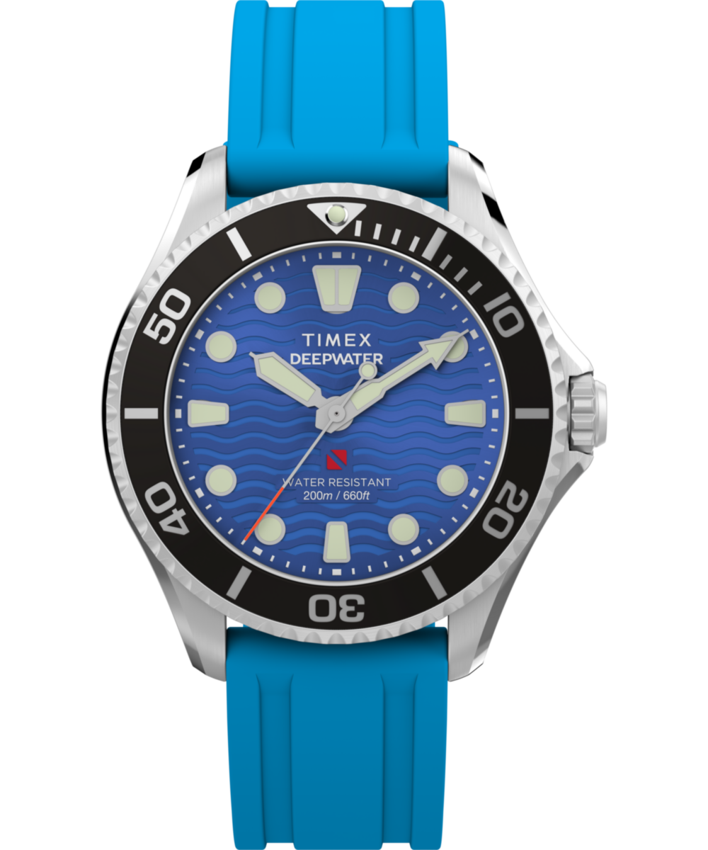 Timex Deepwater Meridian 200 38mm HNBR Rubber Strap Watch