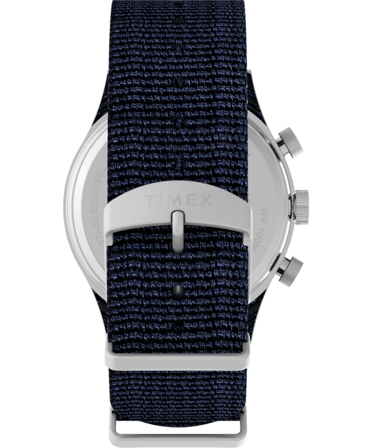 Imagen de la correa del reloj con correa de tela Waterbury Traditional Fly-Back Chronograph de 43 mm TW2Y40800