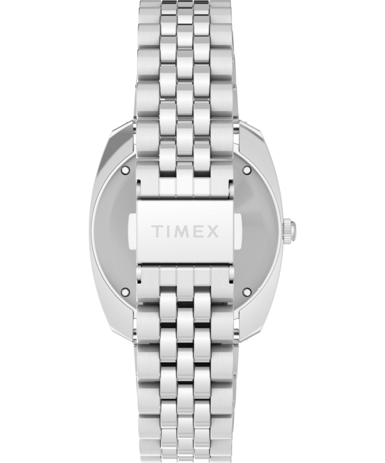 TW2Y44400 Q Timex® 1971 Velocity, correa de reloj de acero inoxidable de 36 mm. Imagen