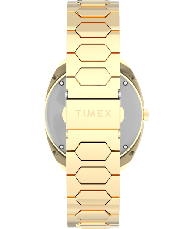 TW2Y45200 Q Timex® 1972 Time Machine Reissue, reloj de 39 mm con brazalete de acero inoxidable. Imagen de la correa