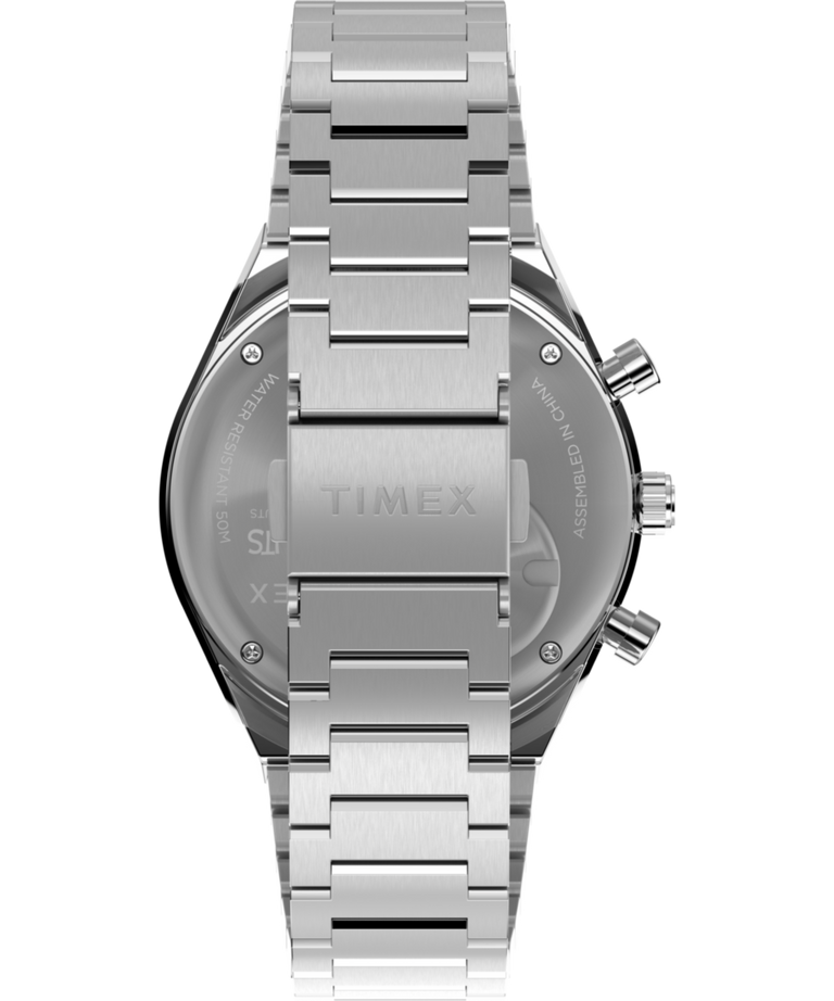 TW2Y45300 Reloj cronógrafo Peanuts® x Q Timex® de 40 mm con brazalete de acero inoxidable  Imagen de la correa