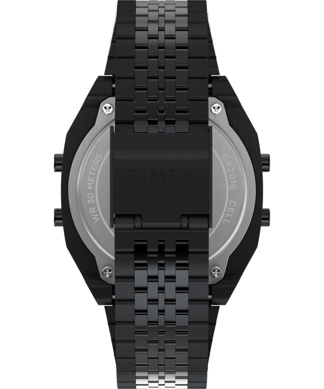 TW2Y46000 Imagen de la correa de reloj Timex x Fortnite T80 de 36 mm con brazalete de acero inoxidable
