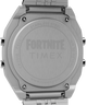 TW2Y46100 Timex x Fortnite T80, reloj de 36 mm con brazalete de acero inoxidable. Imagen del fondo de la caja.