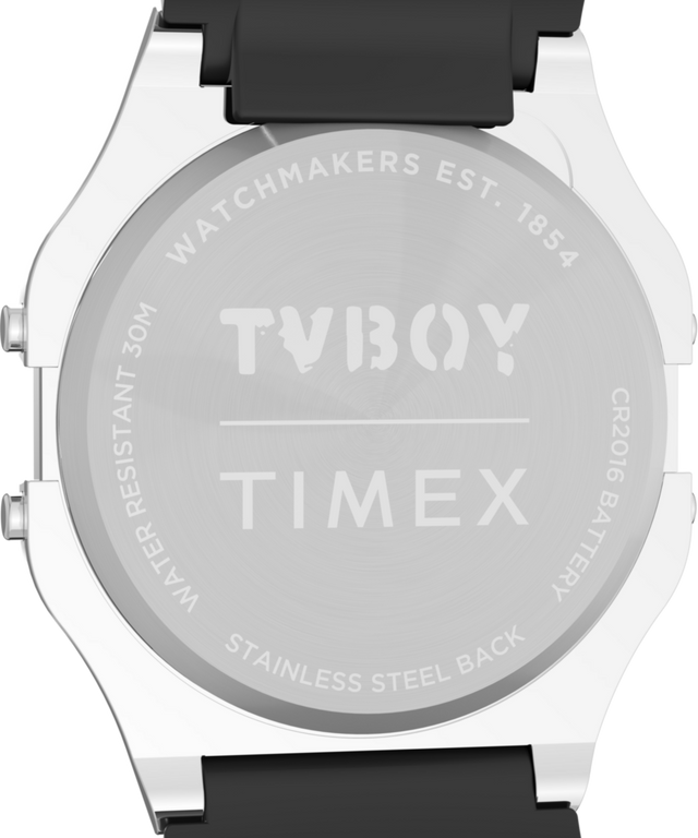 TW2Y46800 Timex T80 x TVBOY 34mm Resin Strap Watch Caseback Image