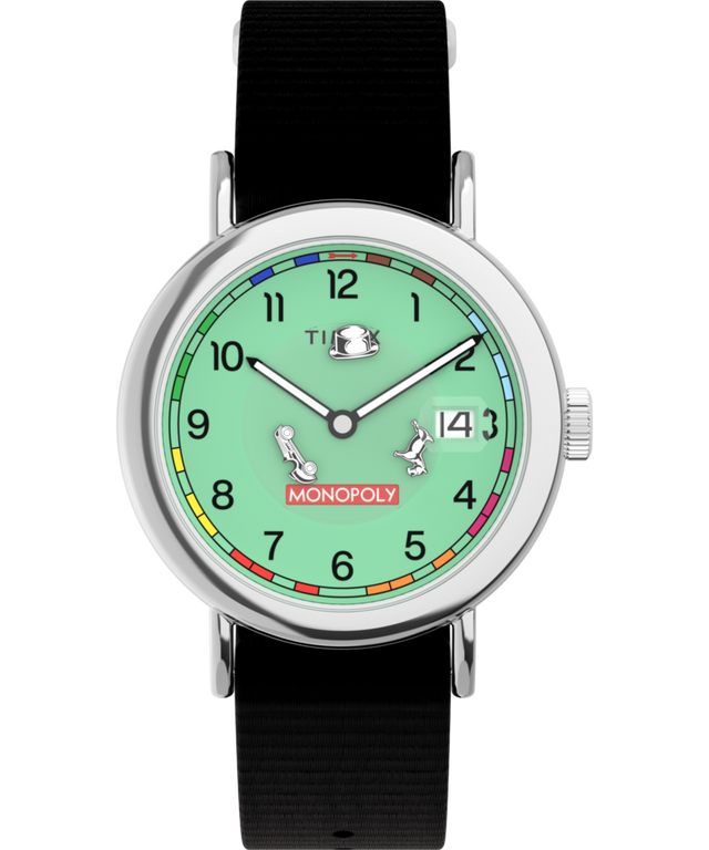 TW2Y47000 Monopoly x Timex Weekender 37mm Fabric Strap Watch Primary Image