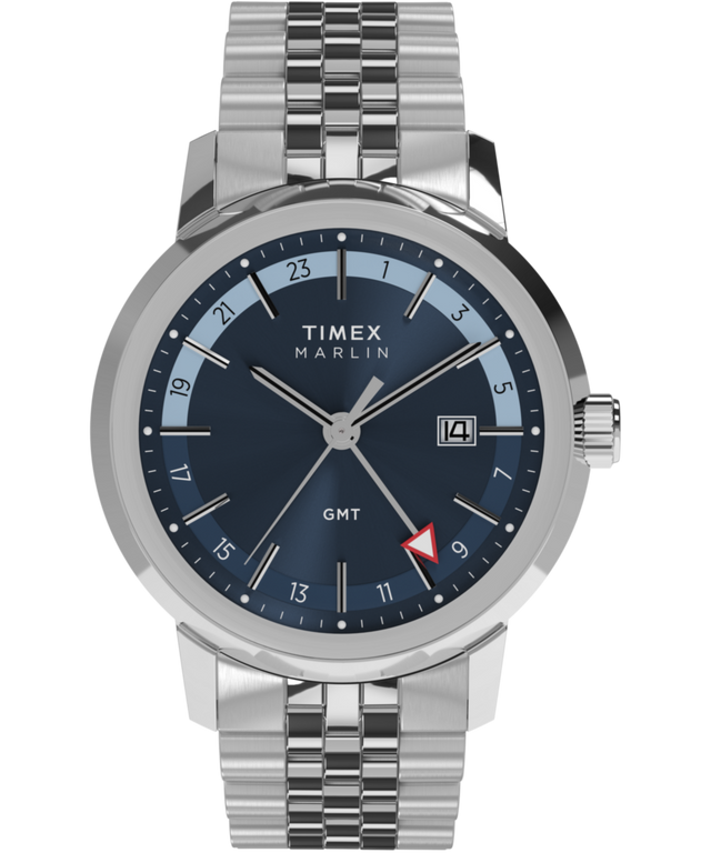 TW2Y47600 Marlin® Quartz GMT, reloj de 40 mm con brazalete de acero inoxidable. Imagen principal