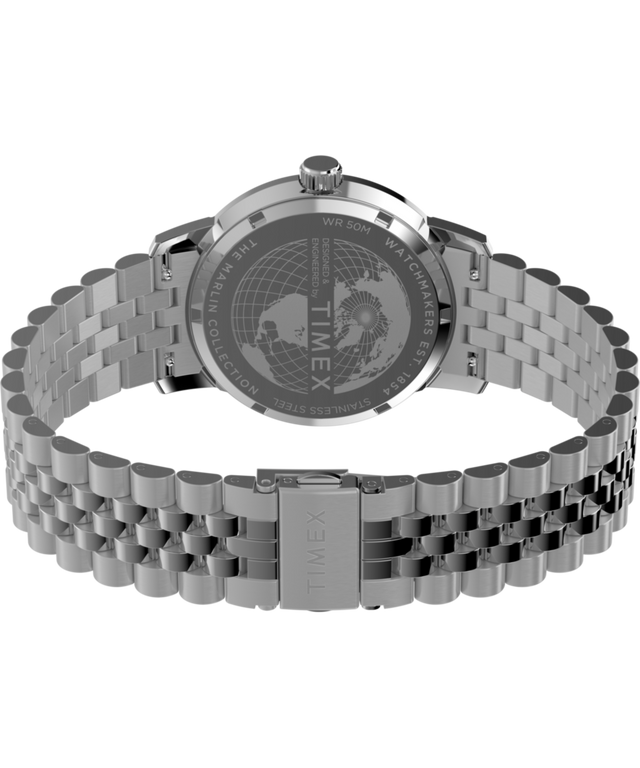 TW2Y47600 Marlin® Quartz GMT, reloj de 40 mm con brazalete de acero inoxidable; imagen del fondo de la caja con accesorio