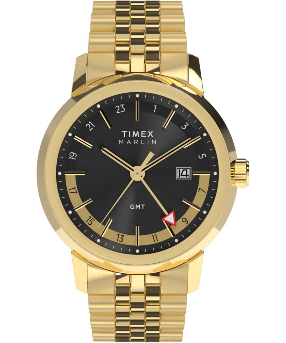 Timex Marlin Quartz GMT 40mm Stainless Steel Bracelet Watch