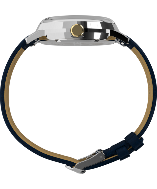 TW2Y47900 Marlin® Quartz GMT, reloj de 40 mm con correa de piel. Imagen de perfil
