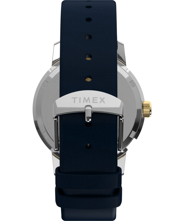 TW2Y47900 Marlin® Quartz GMT de 40 mm con correa de piel. Imagen de la correa del reloj