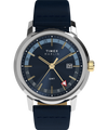 TW2Y47900 Reloj Marlin® Quartz GMT de 40 mm con correa de piel. Imagen principal