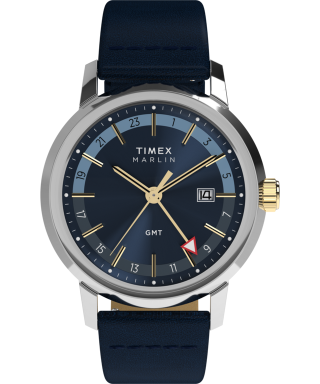 TW2Y47900 Reloj Marlin® Quartz GMT de 40 mm con correa de piel. Imagen principal