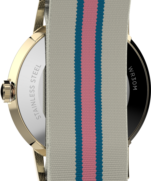 TW2Y49800 Marlin® 34mm Fabric Strap Watch  Caseback Image