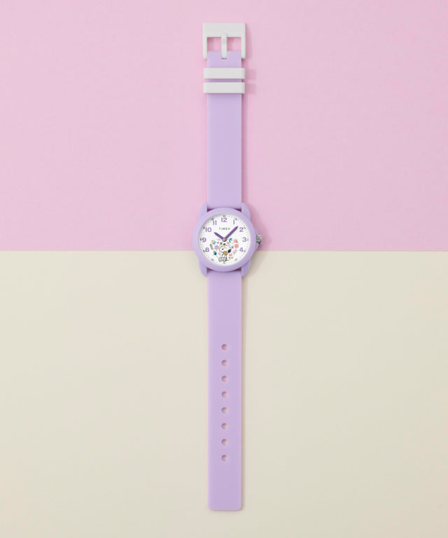 TW2Y51200 Peanuts® x Timex Youth Spring 30mm Silicone Strap Watch Campaign Key Silhouettes (Beauty shots) Image