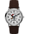 TW2Y51500 Reloj Peanuts® x Timex Weekender Baseball de 38 mm con correa de piel  Imagen principal