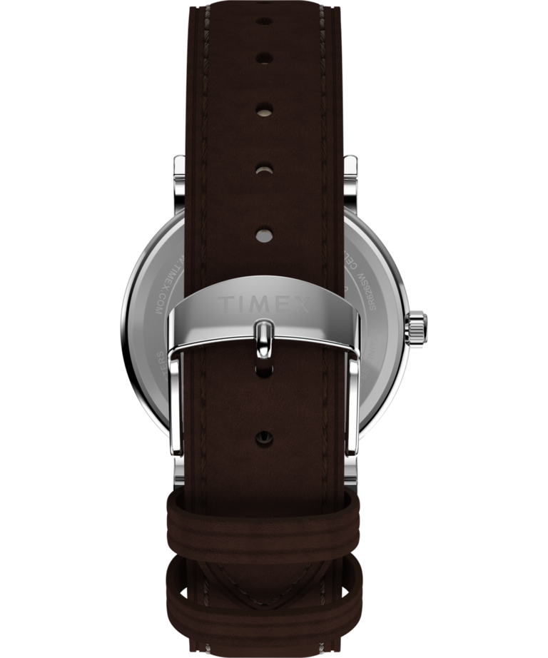 TW2Y51500 Peanuts® x Timex Weekender Baseball 38mm Leather Strap Watch  Strap Image