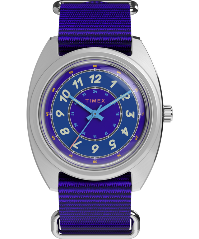 TW2Y52200 Worn & Wound x Timex Whirlpool, reloj de 37 mm con correa de tela. Imagen principal