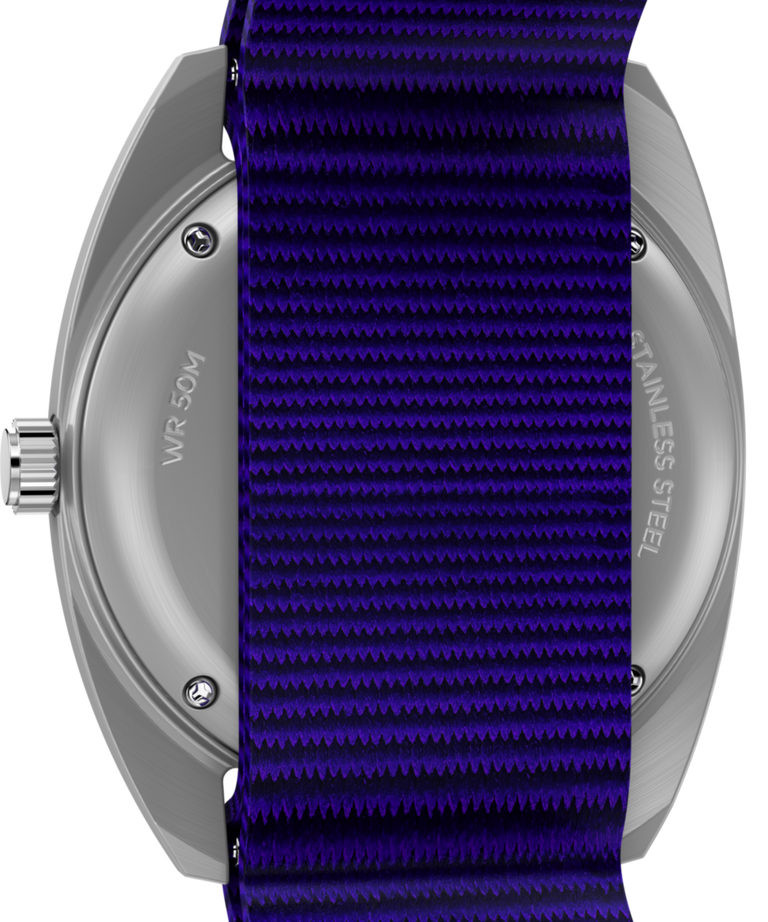 TW2Y52200 Worn & Wound x Timex Whirlpool 37mm Fabric Strap Watch Caseback Image