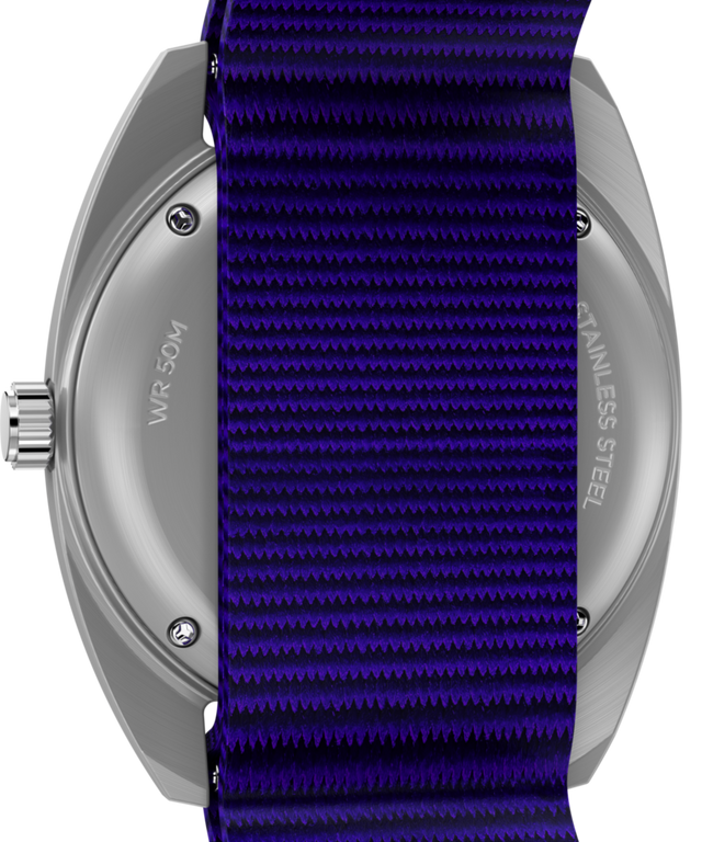 TW2Y52200 Timex x Worn & Wound Whirlpool 37mm Fabric Strap Watch Caseback Image