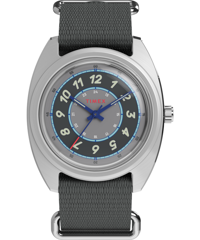 TW2Y52300 Worn & Wound x Timex Storm, reloj de 37 mm con correa de tela. Imagen principal