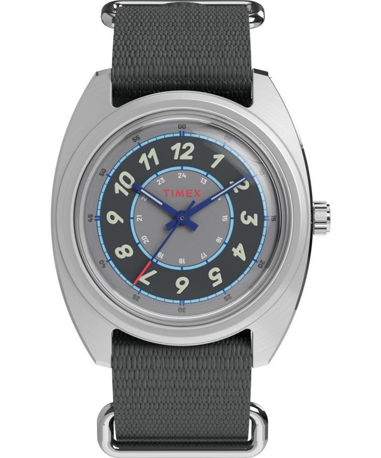 TW2Y52300 Worn & Wound x Timex Storm, reloj de 37 mm con correa de tela. Imagen principal