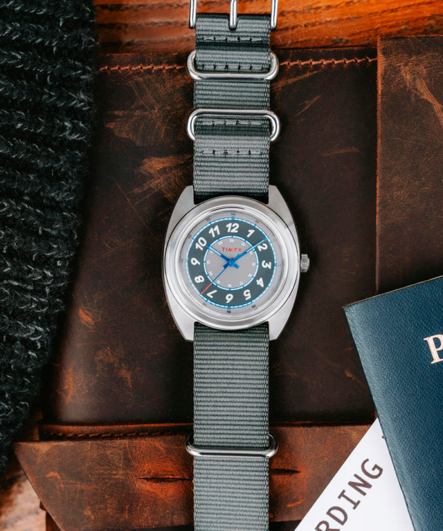 TW2Y52300 Worn & Wound x Timex Storm 37mm Fabric Strap Watch Collab Additional Image