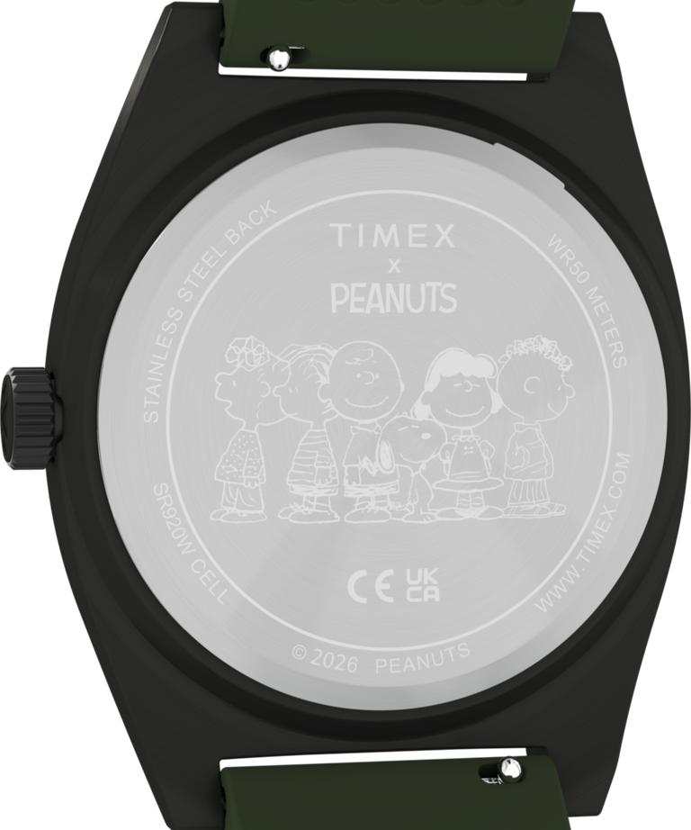 TW2Y52500 Peanuts® x Timex Expedition Snoopy Road Trip 39mm Silicone Strap Watch
 Caseback Image