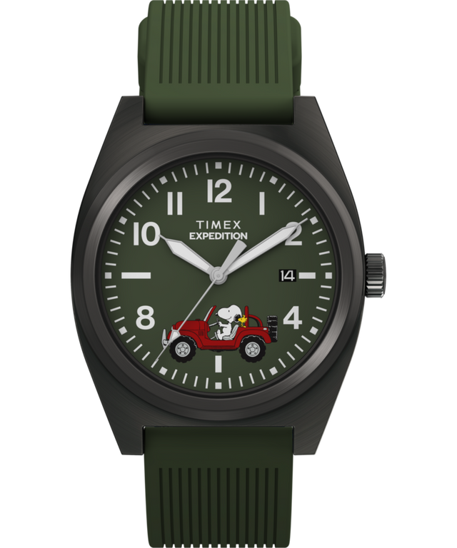 TW2Y52500 Peanuts® x Timex Expedition Snoopy Road Trip 39mm Silicone Strap Watch
 Primary Image