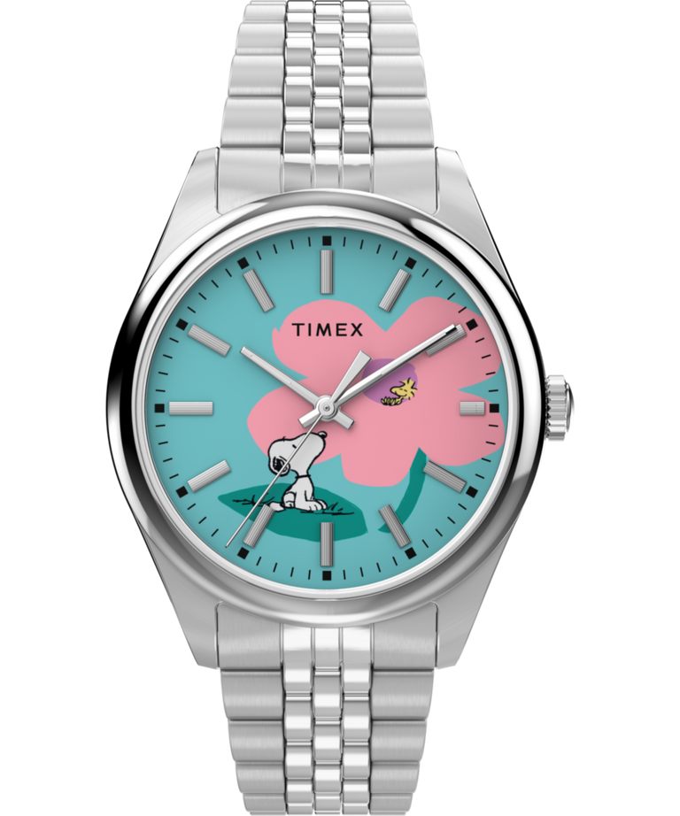 Peanuts® x Timex Legacy Snoopy with Flower Dial 36mm Stainless