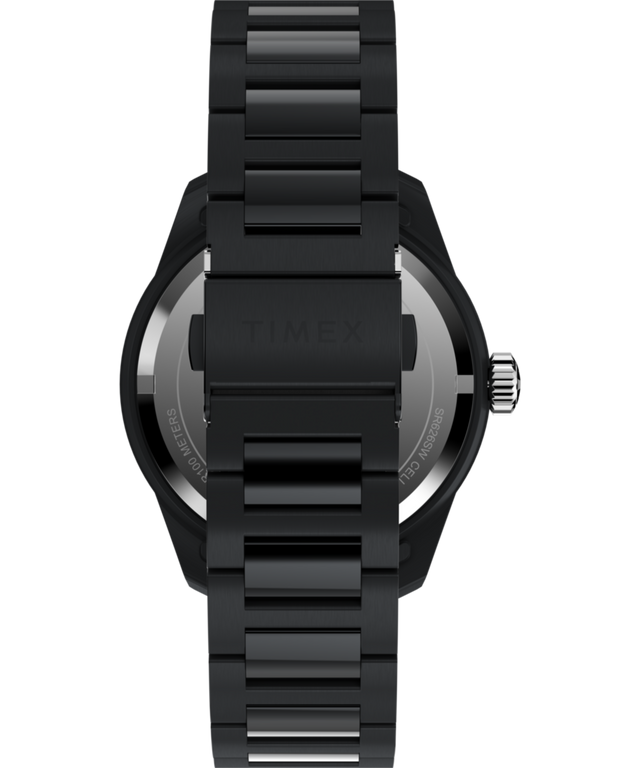 TW2Y53200 Huckberry x Timex 1979 Black Max, correa de reloj de acero inoxidable de 41 mm. Imagen