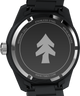 TW2Y53200 Huckberry x Timex 1979 Black Max, reloj de 41 mm con brazalete de acero inoxidable. Imagen del fondo de la caja.