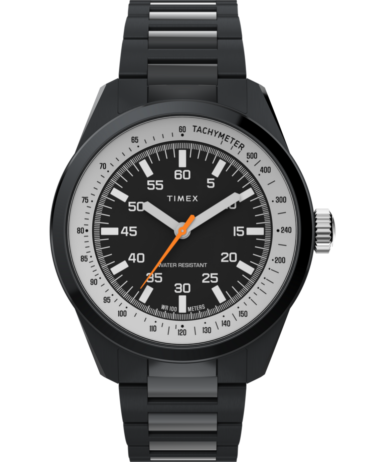 TW2Y53200 Huckberry x Timex 1979 Black Max 41mm Stainless Steel Bracelet Watch Primary Image