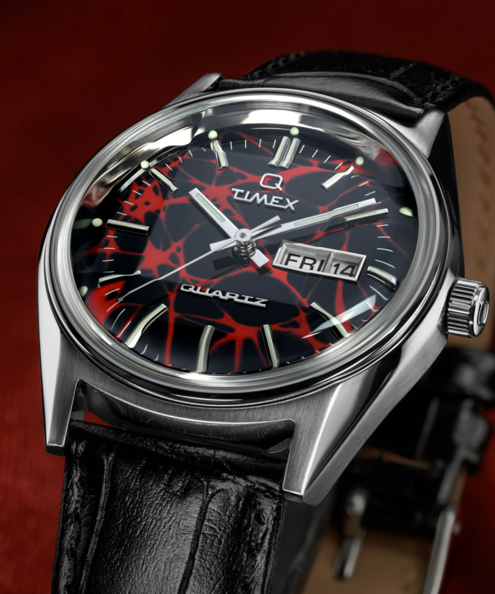 Q Timex Red Vega 1978 Reissue 38mm Leather Strap Watch - TW2Y55700