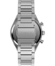 TW2Y55800 Q Timex Continental Chronograph 40mm Stainless Steel Bracelet Watch Strap Image